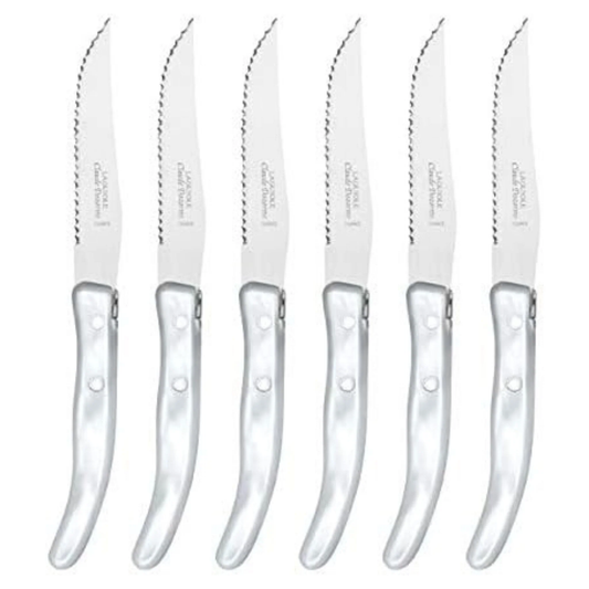 Berlingot Steak Knives, White