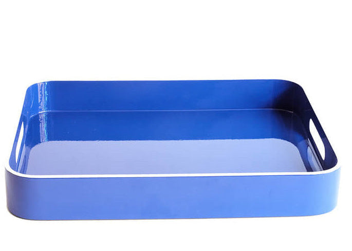 Navy Lacquer Tray