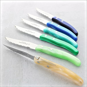Berlingot Steak Knives, Mixed Blue/Green